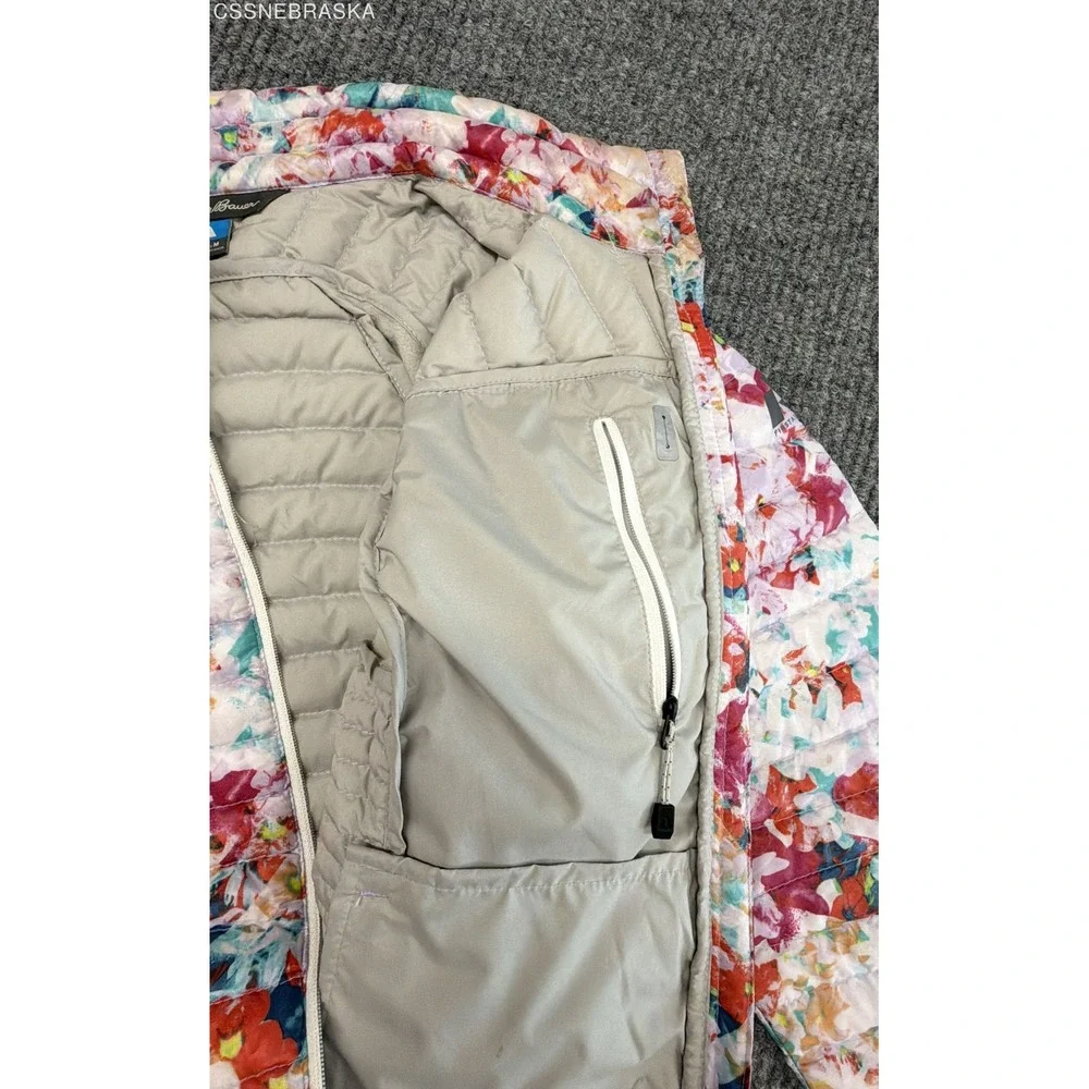 Eddie Bauer Multicolor Women's Packable Lightweight Down Puffer Jacket Floral -M